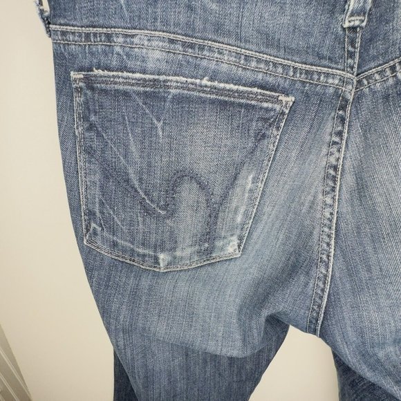 Citizens of Humanity Jeans 29 Blue Denim Whiskey‎ Low Waist Cropped USA Womens - Picture 7 of 12
